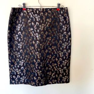 CleoCleo black and gold skirt size 8